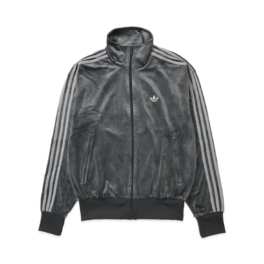 adidas Firebird Velour Track Top "Gray"