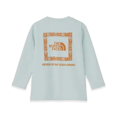 The North Face Kids Toddler Long Sleeve TNF Be Free Graphic Tee "Opal Frost"