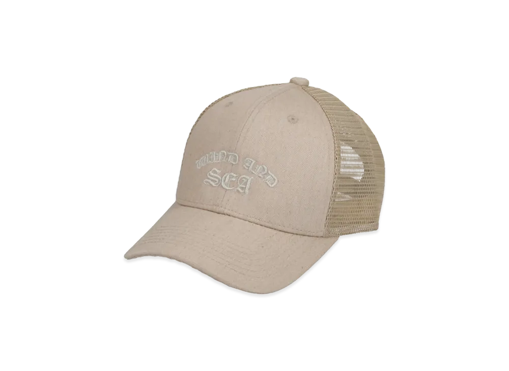 WIND AND SEA Logo Mesh Cap "Beige"