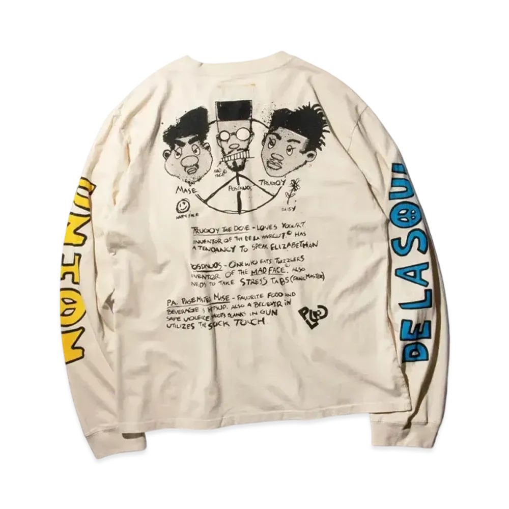 UNION x DE LA SOUL Our Story Ls Tee "Cream"