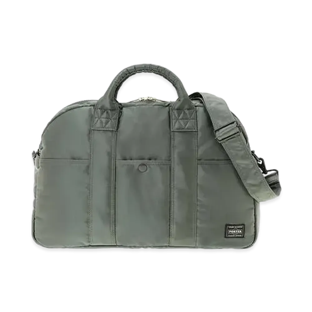 PORTER / TANKER Boston Bag (L) "Sage Green"