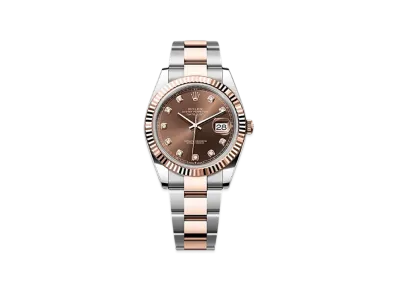 ROLEX Datejust 41 Oystersteel & Everose Gold "Brown"