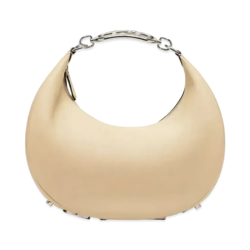 FENDI Graphy Medium Leather Bag "Beige"