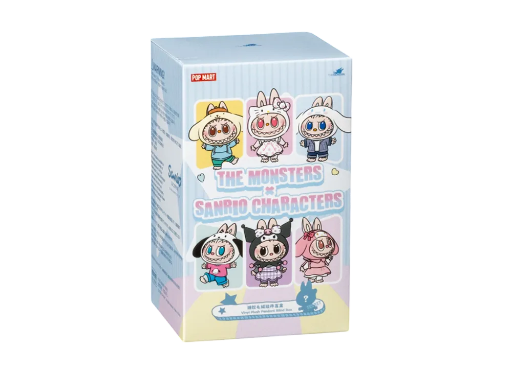 POP MART THE MONSTERS (Labubu) x Hello Kitty and Friends Series-Vinyl Plush Pendant Blind Box [Piece]