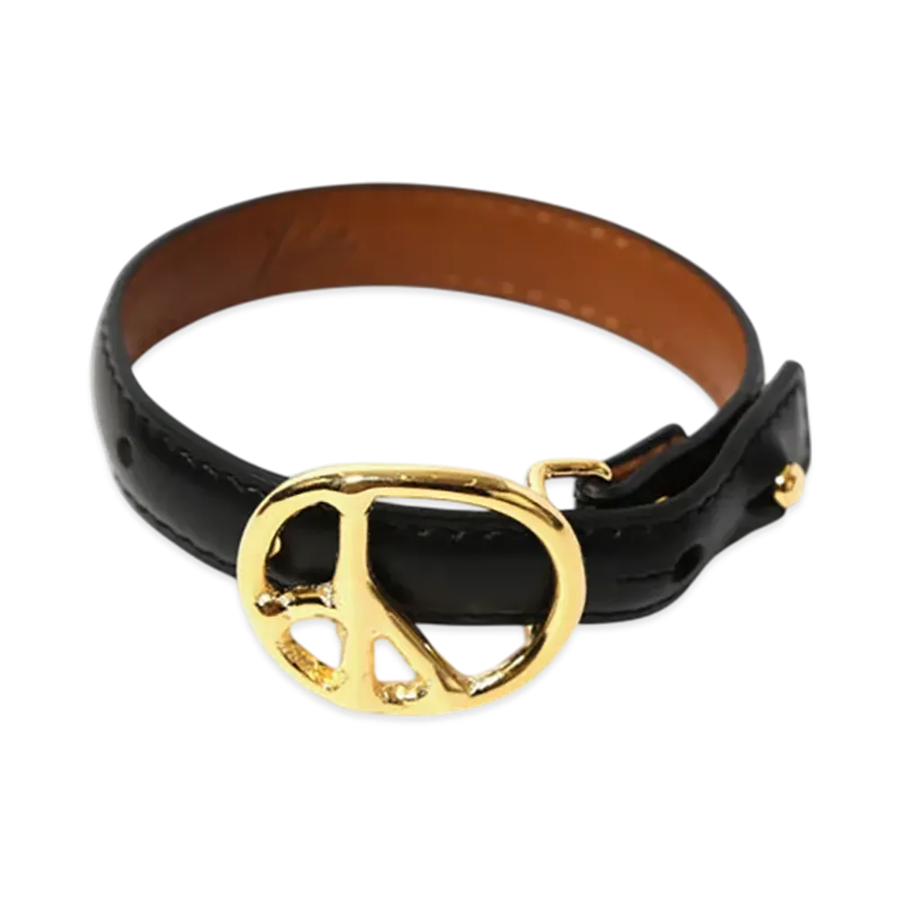 NEEDLES Peace Buckle Narrow Bracelet - Steer "Black"