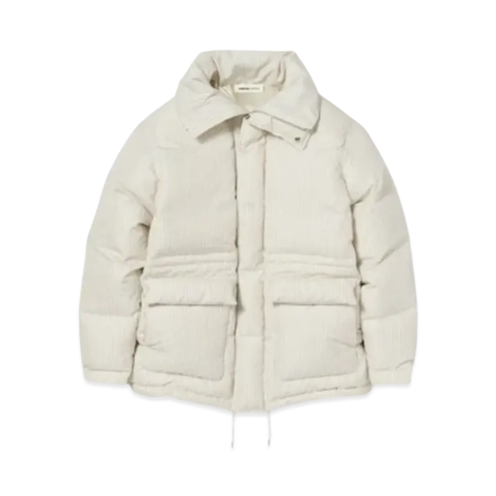 AURALEE x Tekla Stripe Down Jacket "Snow Stripes"