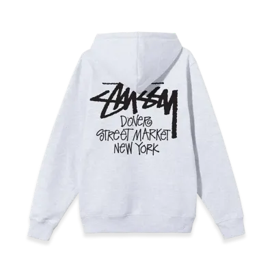 Stussy Stock DSM New York Hoodie 2021 "Ash Heather"