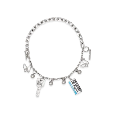 X-Girl Women's Sentimental Value Charms Bracelet "Silver"