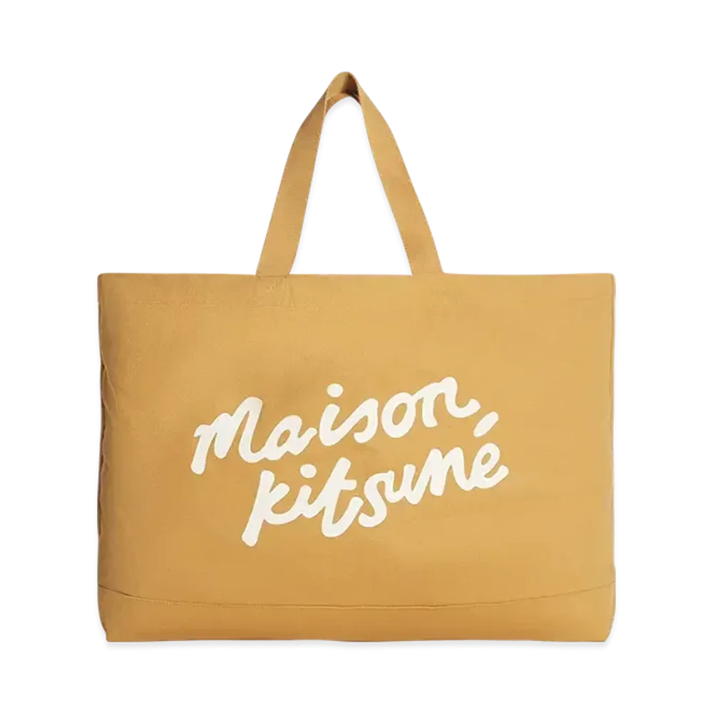 Maison Kitsune High Summer Canvas Tote "Chino Beige"