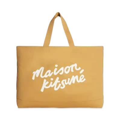 Maison Kitsune High Summer Canvas Tote "Chino Beige"