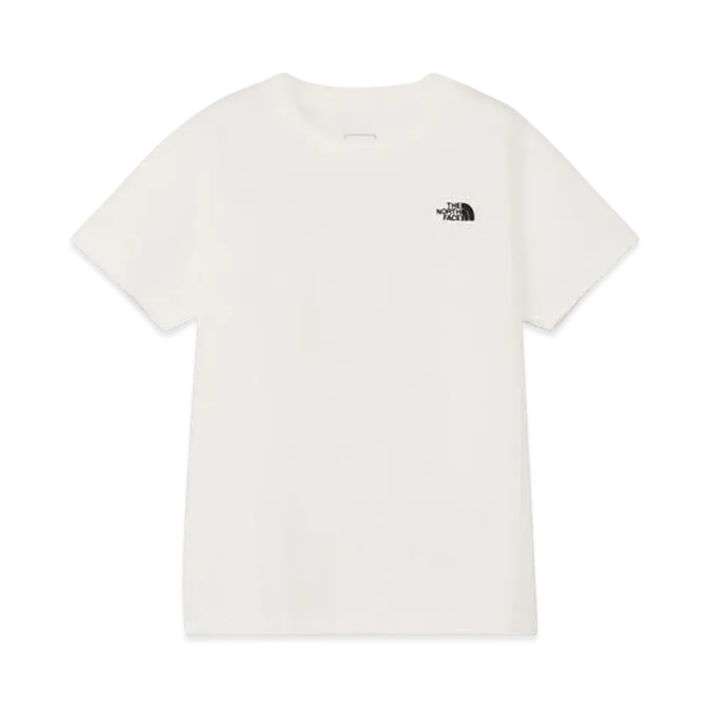 The North Face Kids Short Sleeve Nuptse City "White"