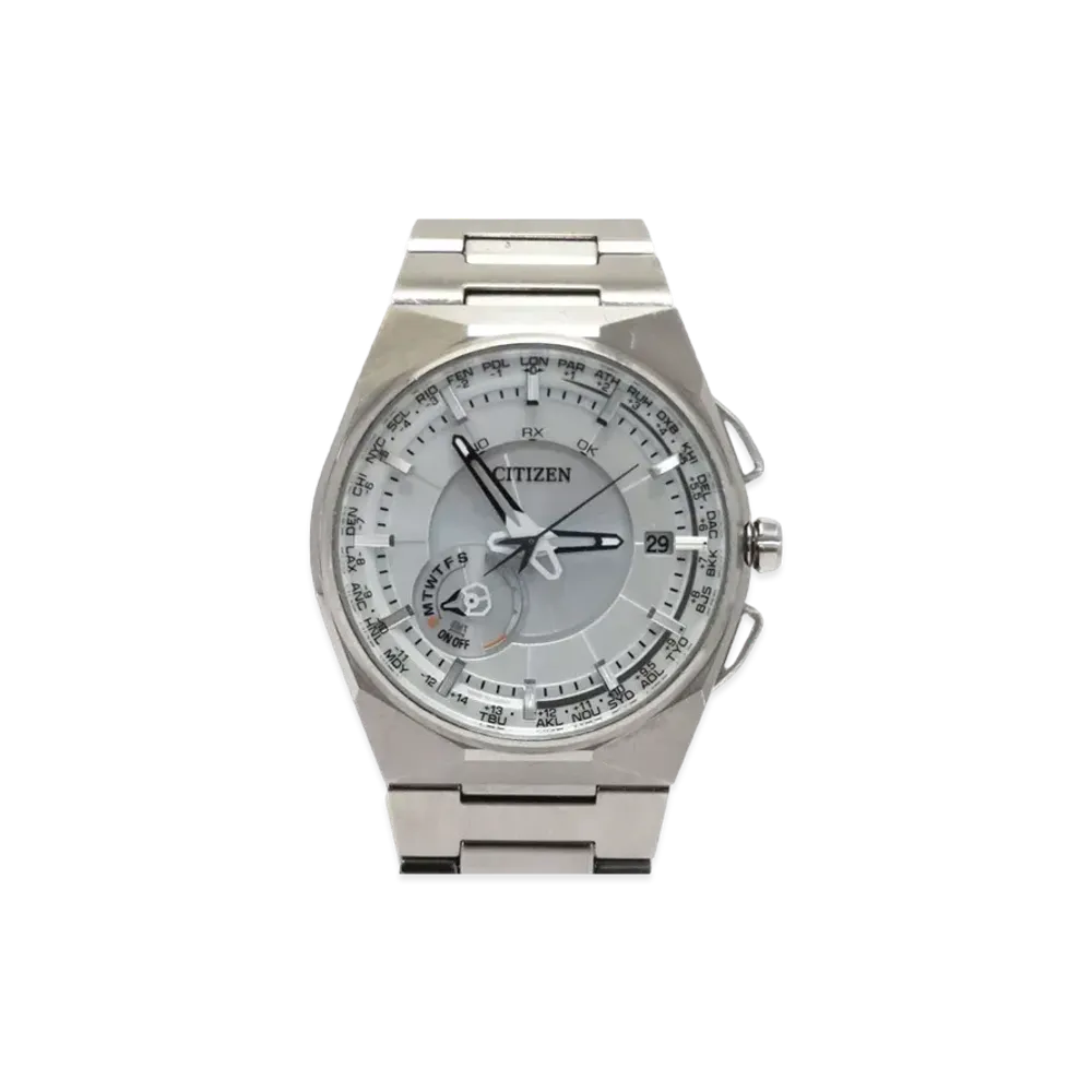 CITIZEN Atessa Eco Drive Satellite Wave Ref.F100 "Silver" CC2001-57A