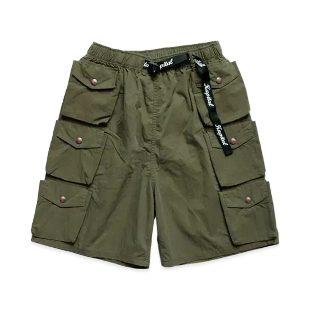 KAPITAL LIP STOP NAM SHORT PANTS "Khaki"