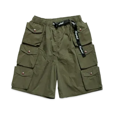 KAPITAL LIP STOP NAM SHORT PANTS "Khaki"