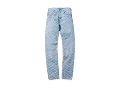 Kith x LEVI'S Salt Bleached AOP 501 Jeans "Light Blue"