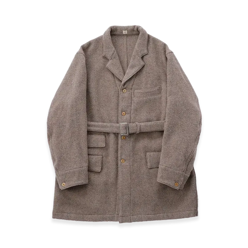 T.T Taiga Takahashi LOT.401 Belted Engineer Coat "Beige"
