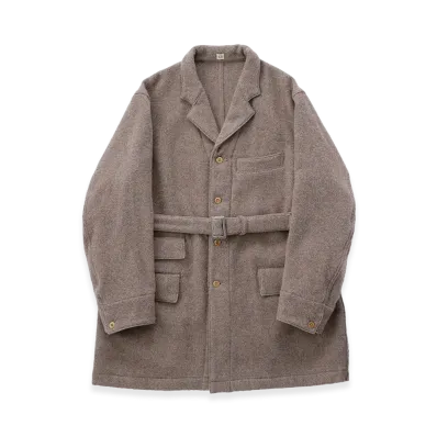 T.T Taiga Takahashi LOT.401 Belted Engineer Coat "Beige"