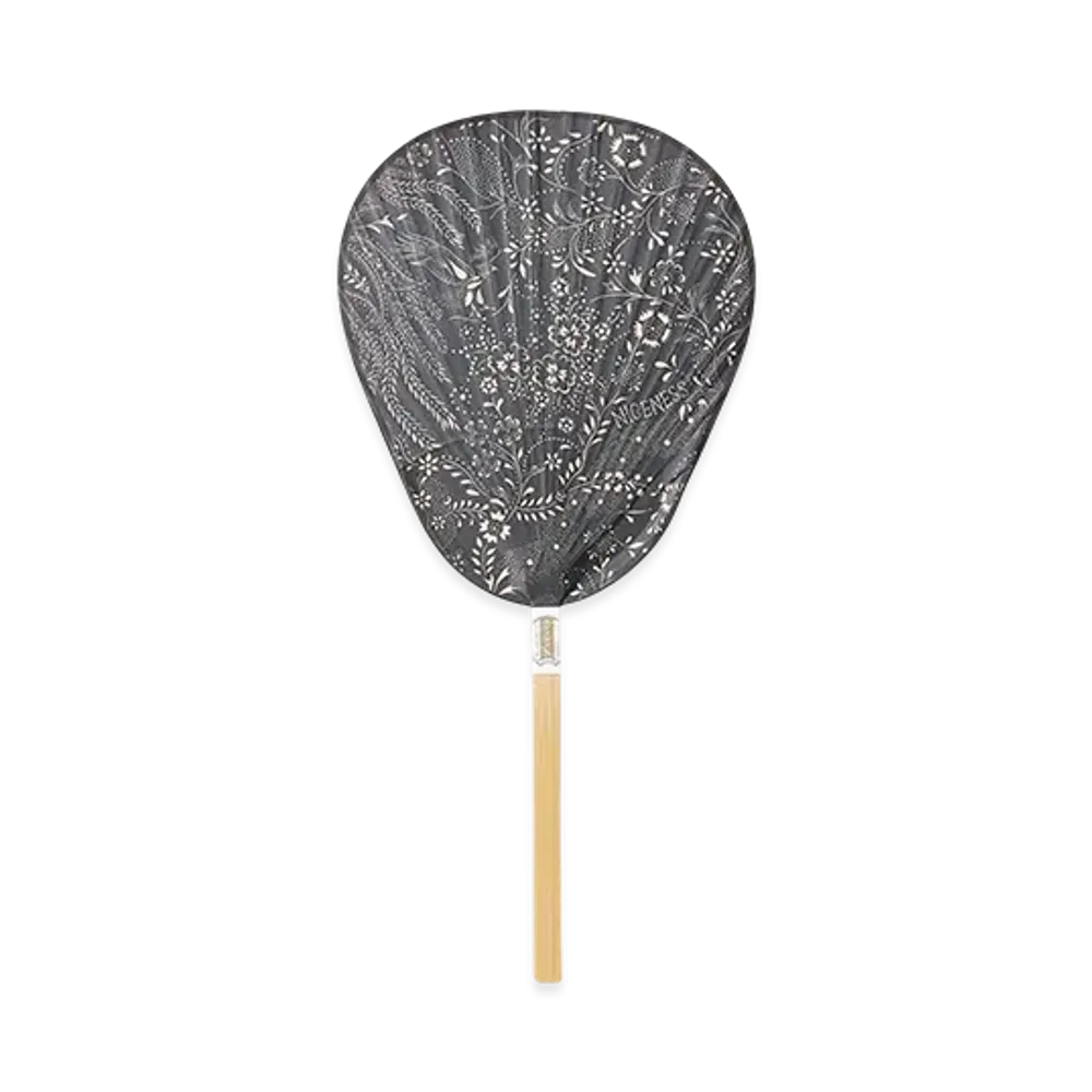 NICENESS Jagatara NN Uchiwa Fan "Black"