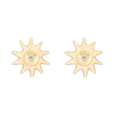 Dior x Lewis Hamilton Earrings in Brass & Crystal Online Exclusive "Gold"