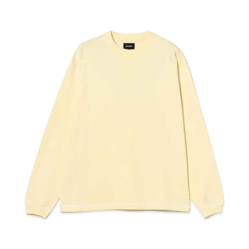 BEAMS Stitched Crew Neck Tee "Kinako"