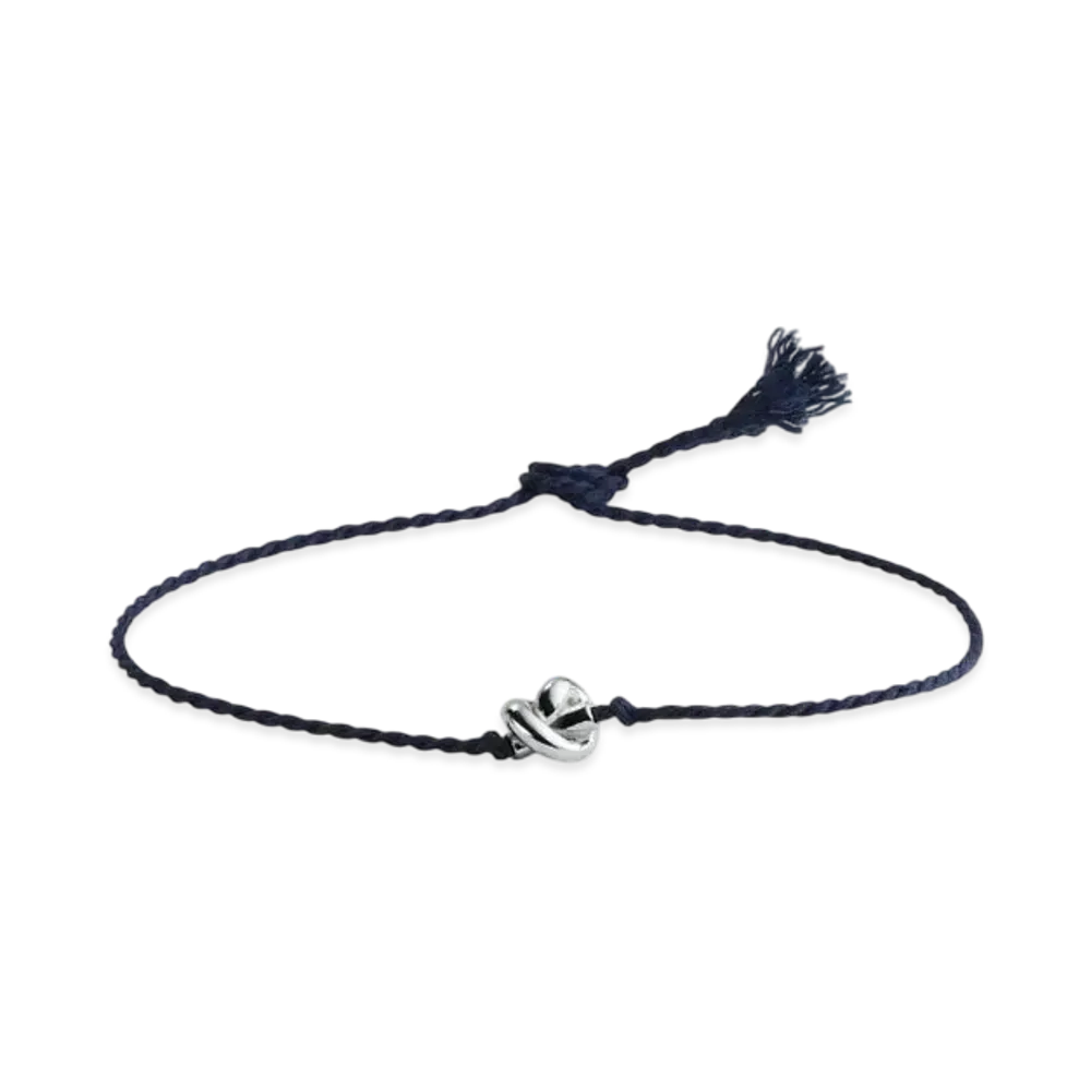 Bottega Veneta Friendship Bracelet "Deep Blue"