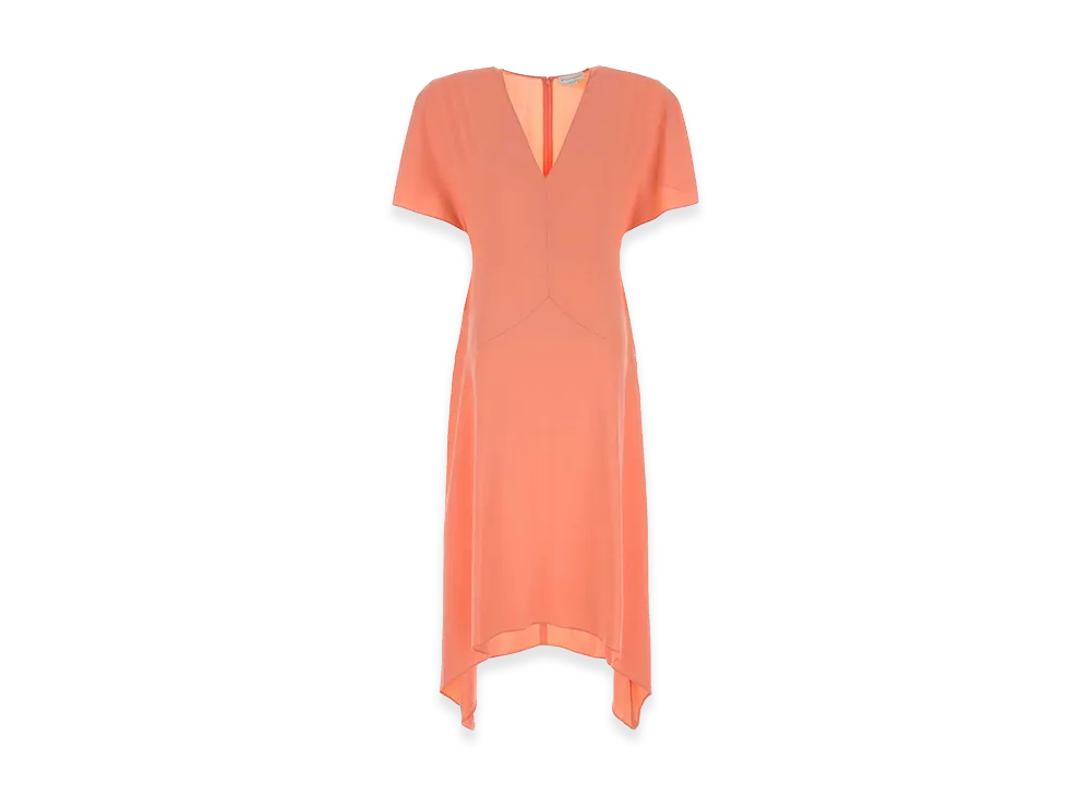STELLA McCARTNEY Women's Salmon Satin Dress "Rose"