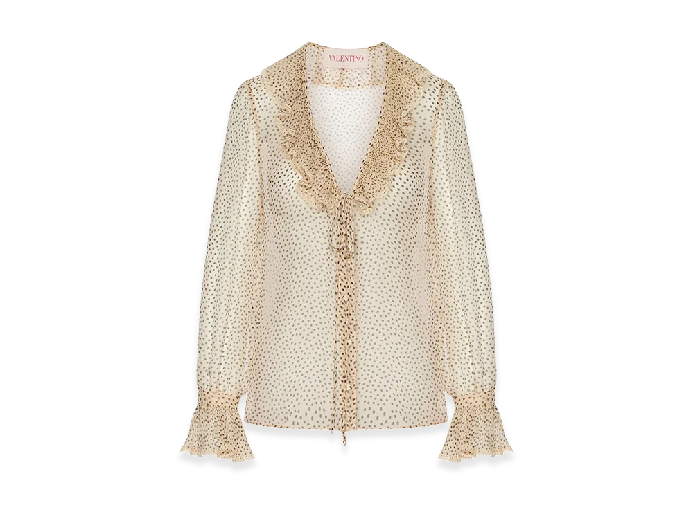 Valentino Women's Georgette Shirt "Printed"