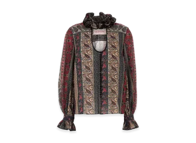 Valentino Women's Cotton Blend Blouse "Printed"
