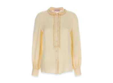 Valentino Garavani Women's 'toute La V' Shirt "Beige"