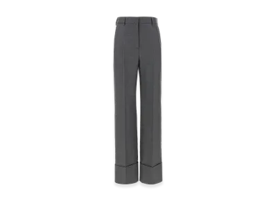 Valentino Garavani Women's Wool Pants "Gray"