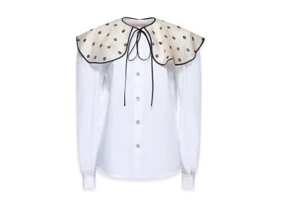 Valentino Women's Poplin Shirt "White"