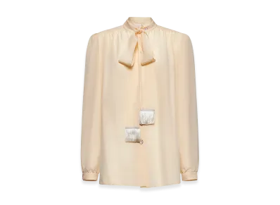 Valentino Women's Crepe Shirt "Skin Pink"