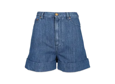 Valentino Women's Denim Shorts "Medium Blue"