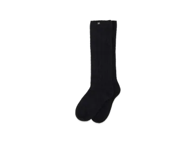 Valentino Women's Stretch Mohair Blend Socks "Black"