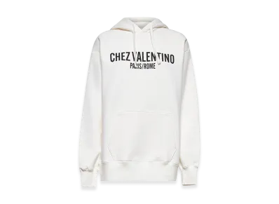 Valentino Women's Logo Hoodie "White"