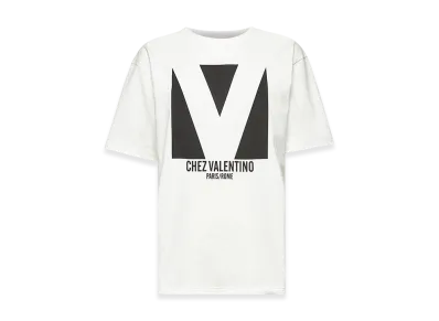 Valentino Women's "Chez " T-Shirt "White/Printed"