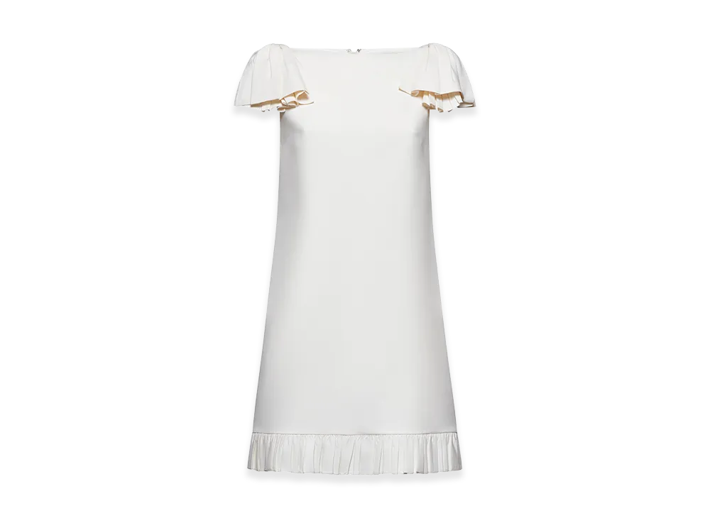 Valentino Women's Crepe Couture Mini Dress "White"