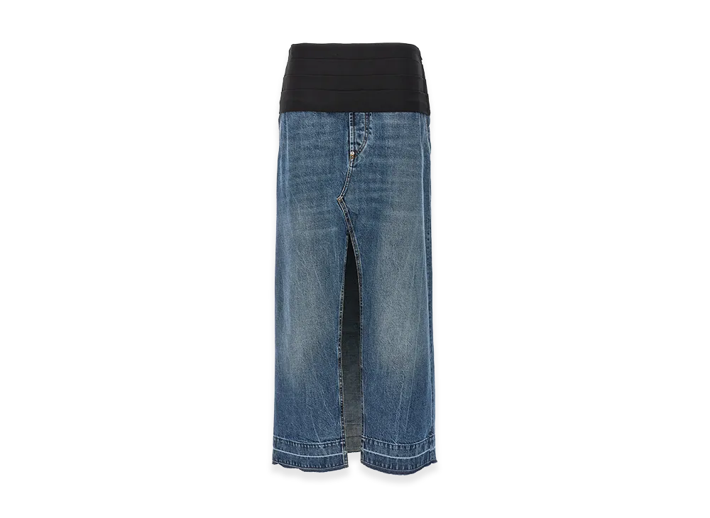 STELLA McCARTNEY Women's Tuxedo Band Skirt "Blue"