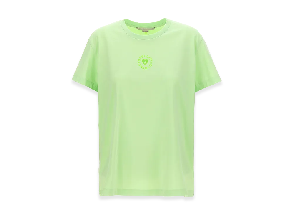 STELLA McCARTNEY Women's iconic Mini Heart T-Shirt "Green"