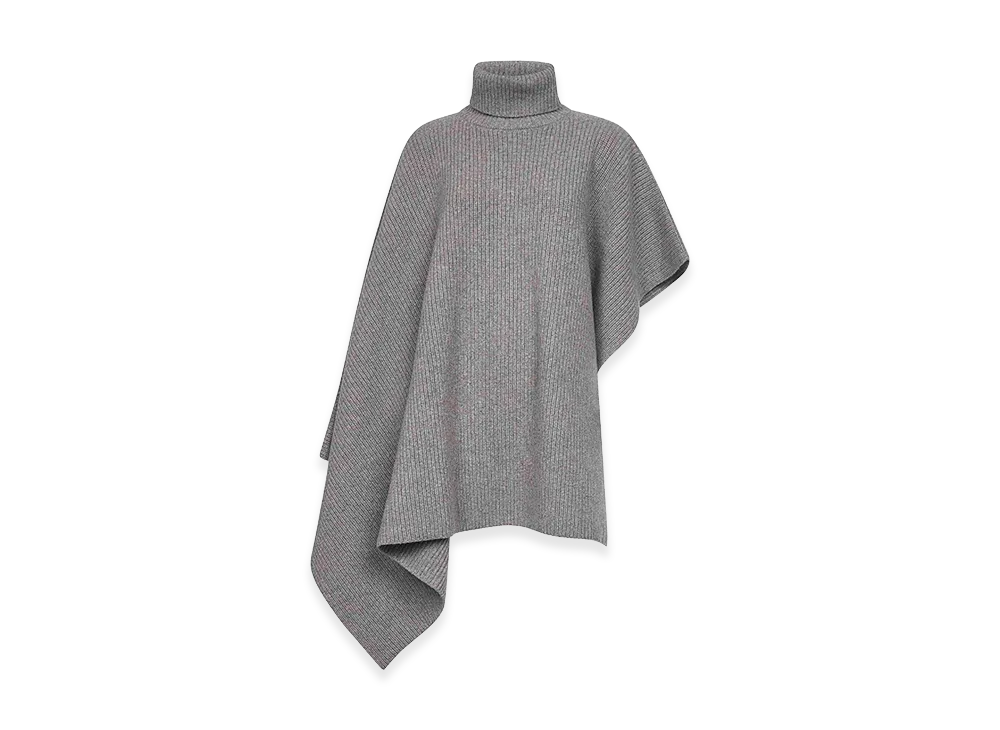 STELLA McCARTNEY Women's Cloak In Virgin Wool And Cashmere "Gray"