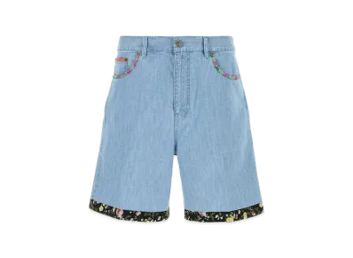 Valentino Denim Bermuda Shorts "Blue"