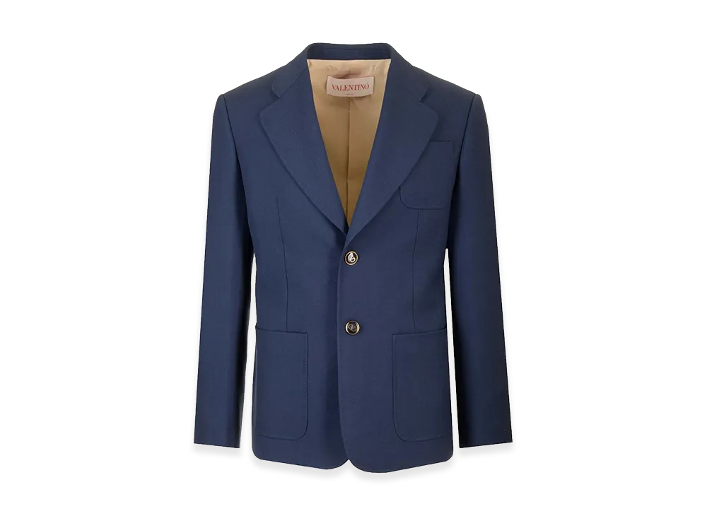 Valentino Formal Single-Breasted Jacket "Blue"