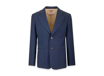 Valentino Formal Single-Breasted Jacket "Blue"