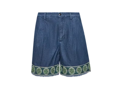 Valentino Denim Bermuda Shorts "Light Blue"