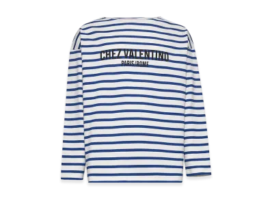 Valentino Embroidered Cotton T-Shirt "Stripped"