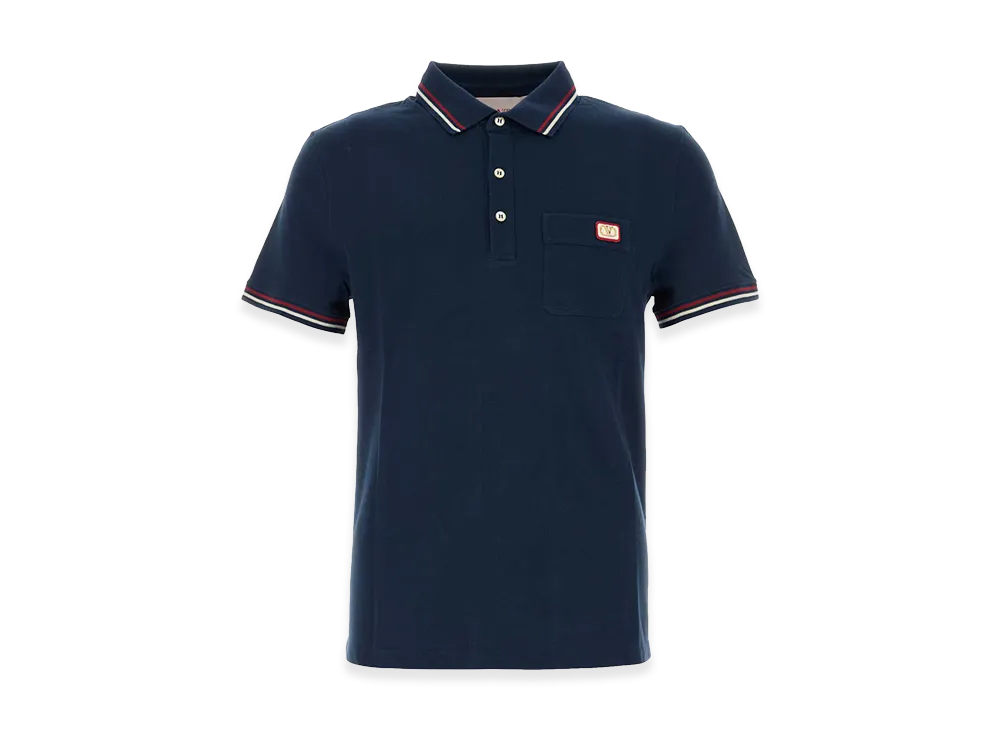 Valentino Piquet Polo Shirt "Blue"