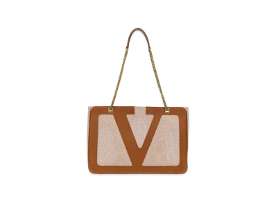 Valentino Garavani Women's 'viva Superstar' Midi Shopping Bag "Beige"