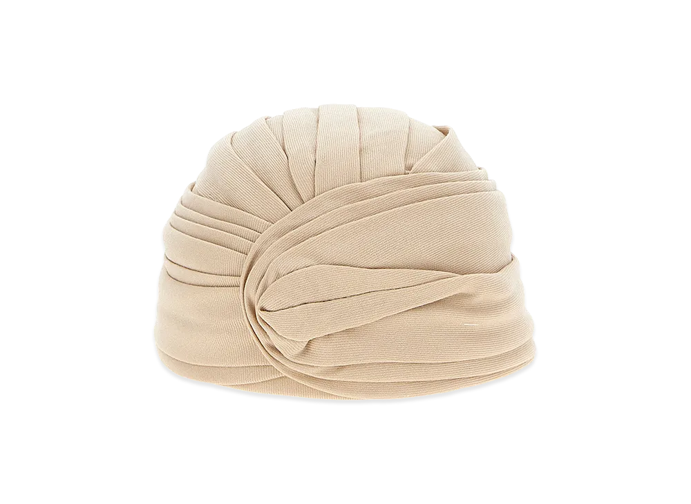 Valentino Garavani Women's Wool Rigid Turban "Beige"