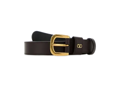Valentino Women's Leather Belt "Dark Brown"