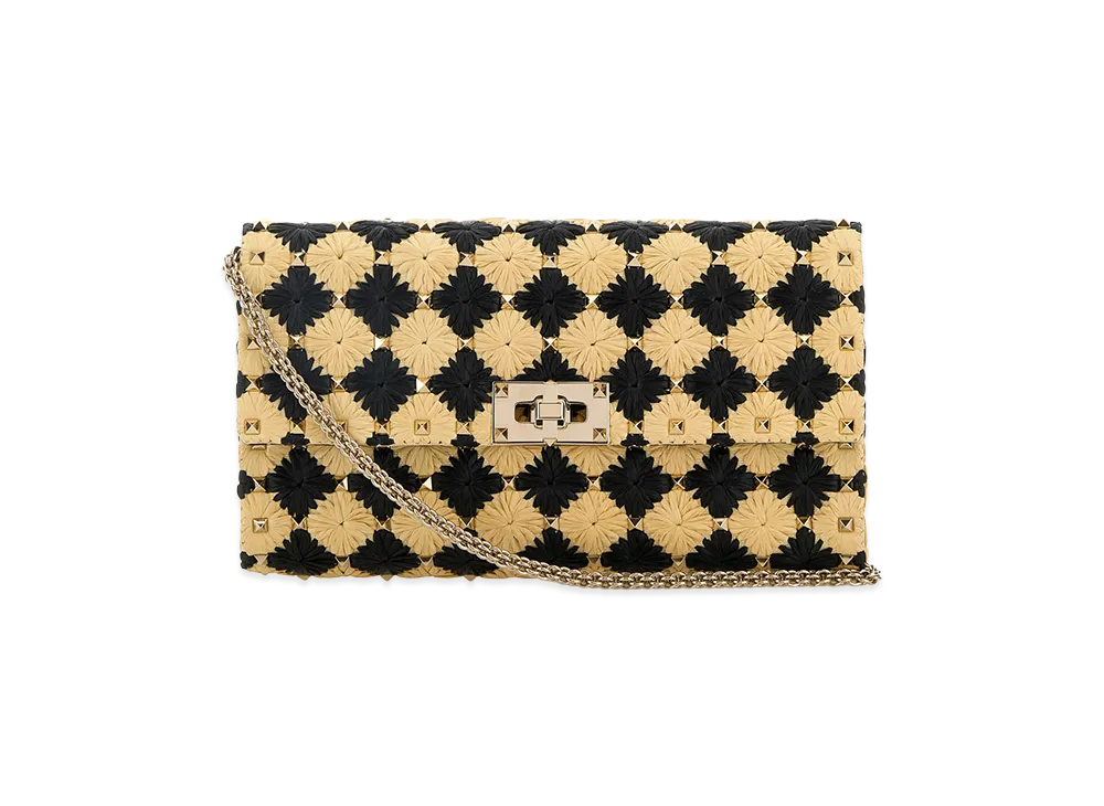 Valentino Women's Shoulder Bag Rockstud S "Naturalenero"